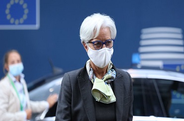 Brussels (Belgium), 25/06/2021.- European Central Bank (ECB) President Christine Lagarde arrives on the second day of a European Union (EU) summit at The European Council Building in Brussels, Belgium, 25 June 2021. EU leaders meet in Brussels for two days to discuss COVID-19, economic recovery, migration and external relations. (Lanzamiento de disco, Bélgica, Bruselas) EFE/EPA/ARIS OIKONOMOU / POOL 4651#Agencia EFE